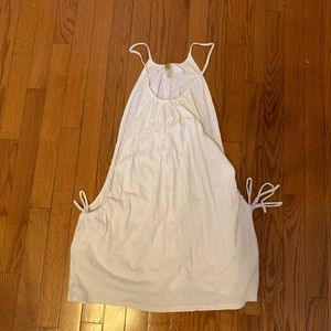 White swimsuit cover up!